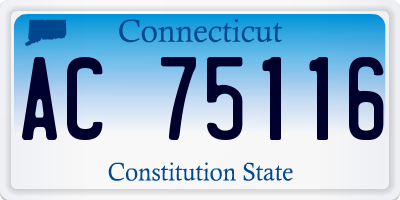 CT license plate AC75116