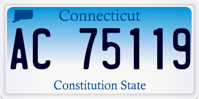 CT license plate AC75119