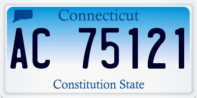 CT license plate AC75121