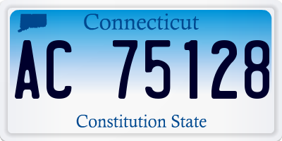 CT license plate AC75128
