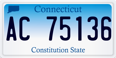 CT license plate AC75136