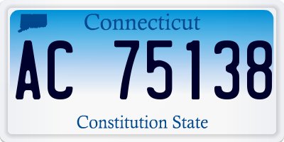 CT license plate AC75138