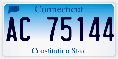 CT license plate AC75144