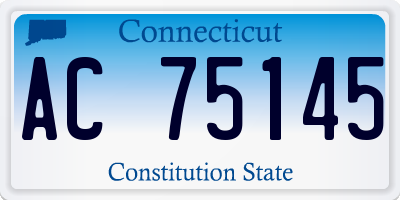 CT license plate AC75145