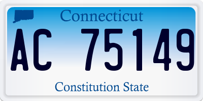 CT license plate AC75149