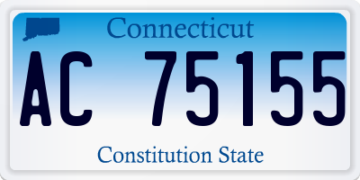 CT license plate AC75155
