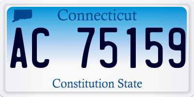 CT license plate AC75159