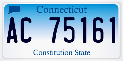 CT license plate AC75161