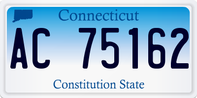 CT license plate AC75162