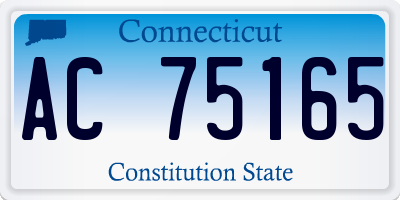 CT license plate AC75165