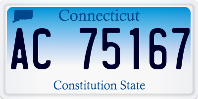 CT license plate AC75167