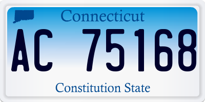 CT license plate AC75168