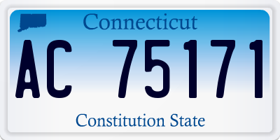 CT license plate AC75171