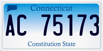 CT license plate AC75173