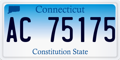 CT license plate AC75175