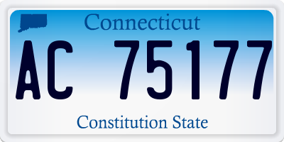 CT license plate AC75177