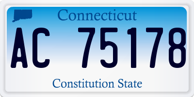 CT license plate AC75178