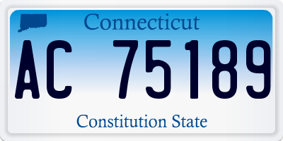 CT license plate AC75189