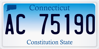 CT license plate AC75190