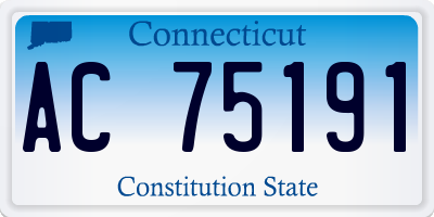 CT license plate AC75191