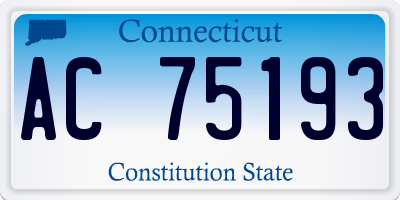 CT license plate AC75193