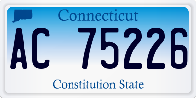 CT license plate AC75226