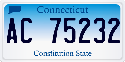 CT license plate AC75232