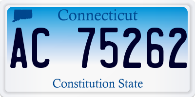 CT license plate AC75262