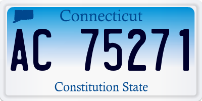 CT license plate AC75271