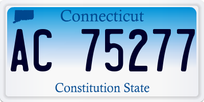 CT license plate AC75277