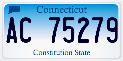 CT license plate AC75279