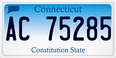 CT license plate AC75285