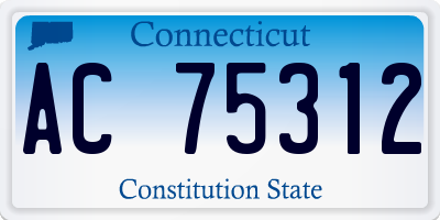 CT license plate AC75312