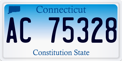 CT license plate AC75328
