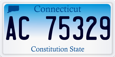 CT license plate AC75329