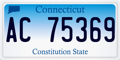 CT license plate AC75369