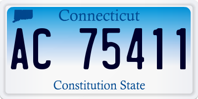 CT license plate AC75411