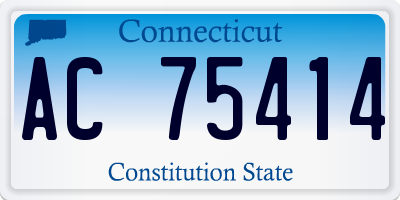 CT license plate AC75414