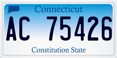 CT license plate AC75426