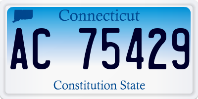 CT license plate AC75429