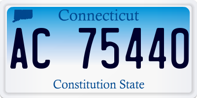 CT license plate AC75440