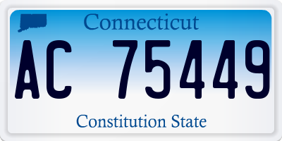 CT license plate AC75449