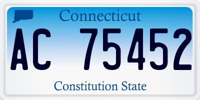 CT license plate AC75452