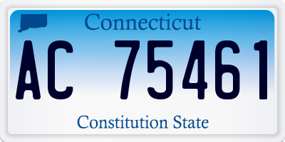 CT license plate AC75461