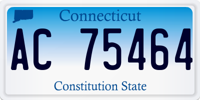 CT license plate AC75464