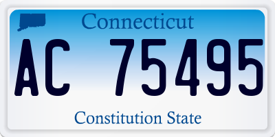 CT license plate AC75495