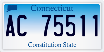 CT license plate AC75511