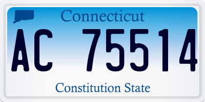 CT license plate AC75514
