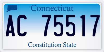 CT license plate AC75517