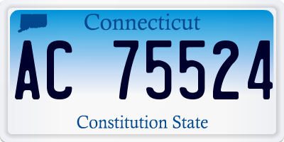 CT license plate AC75524